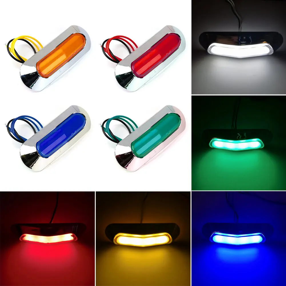 Đèn đánh dấu bên hông xe tải LED, 1 CÁI, 12V / 24V, Đèn thoát hiểm, Đèn đuôi, Thích hợp cho xe kéo kéo, Xe tải, Xe tải, Đèn cảnh báo đỗ xe
