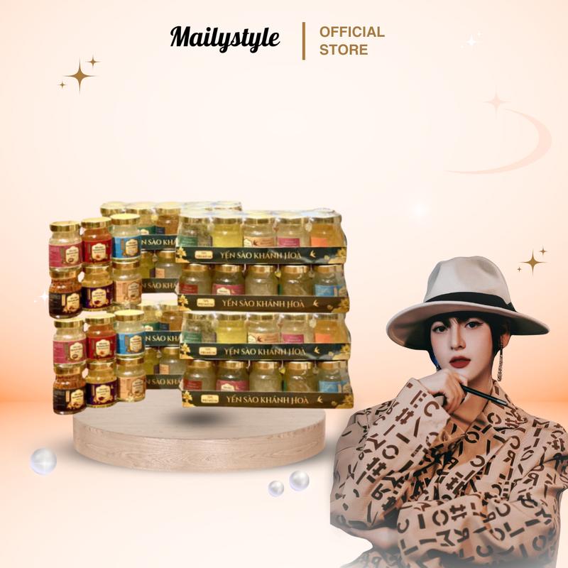 A157_  1 Xách Yến Sào Khánh Hòa 10 Lọ X 70ML Gồm 10 Vị Khác Nhau Yến 70%