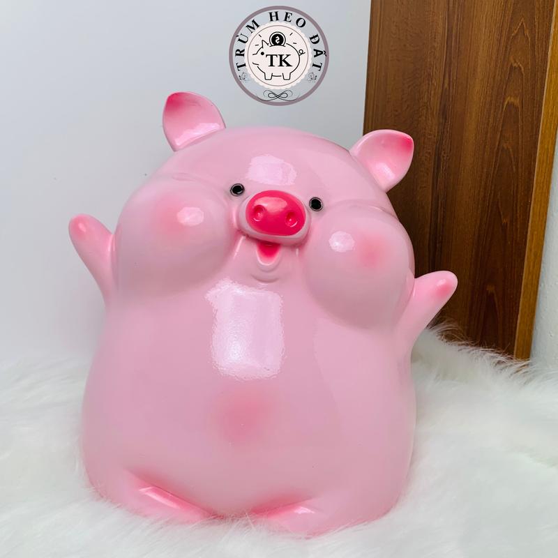  Heo đất tiết kiệm BÁNH BAO size đại cute dễ thương,quà tặng trang trí   Ống tiết kiệm shop TrumHeoDat Ống Heo Đựng Tiền lợn tiết kiệm 