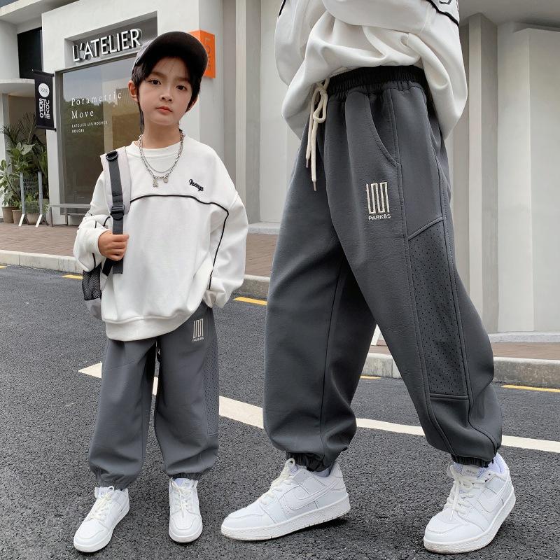 Quần dài thu đông bé trai, bé gái 18-52kg từ 6-14 tuổi PARKBS. Quần đi học cho bé, quần áo thu đông 4