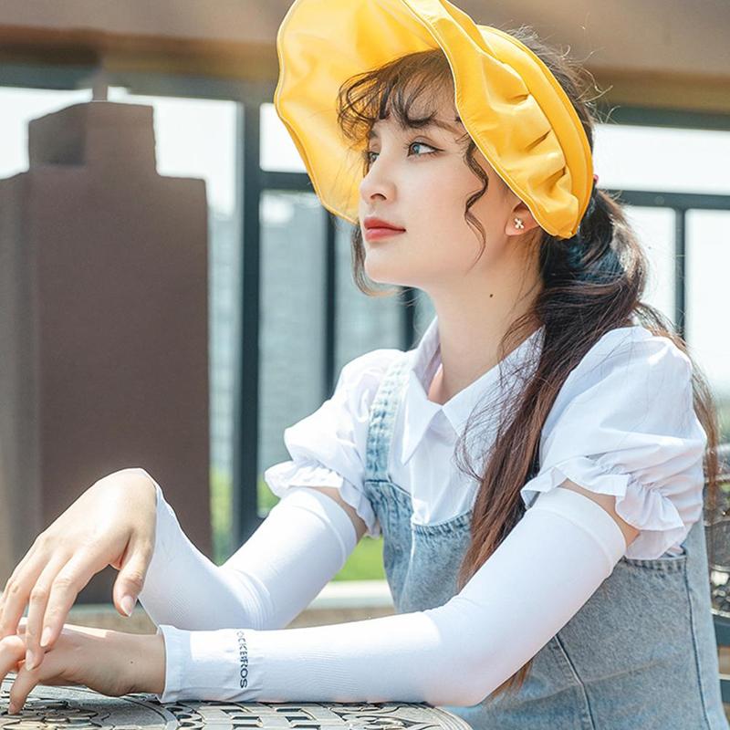 Product Introduction of Tay Áo Cánh Tay Lụa Lạnh 1 Cặp, Chống Nắng, Thoáng Khí, Nhanh Khô, Thích Hợp Cho Các Môn Thể Thao Ngoài Trời Và Đạp Xe, Che Cánh Tay, Dành Cho Nam Và Nữ 33