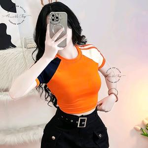Áo Thun Croptop Borip Viền Tay Raglan Form Basic Mẫu Trơn Ôm Body Nữ, Kích Cở Chỉ Có Sizs S, Áo Croptop Ôm Body Nữ Áo Kiểu Xinh Đẹp In Hình Độc Lạ Đi Biển Đang Hot 2025 Mặc Hè Mặc Nhà Mặc Đi Chơi Thoải Mái