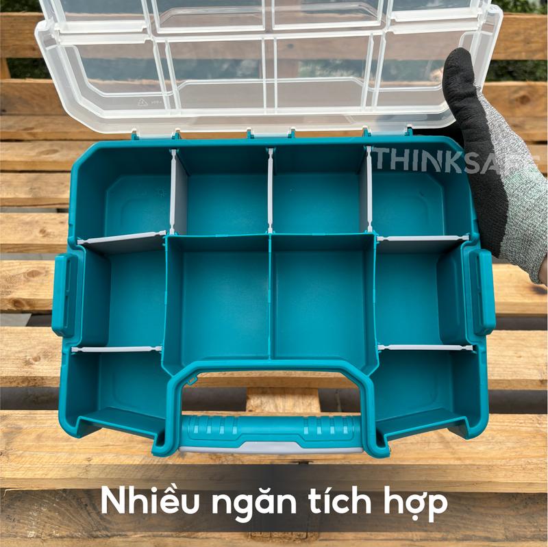 Product Introduction of Hộp nhựa đựng linh kiện TOTAL 12 inch - 15 inch chất liệu nhựa PP, vách ngăn tháo rời, các hộp xếp chồng được lên nhau 33