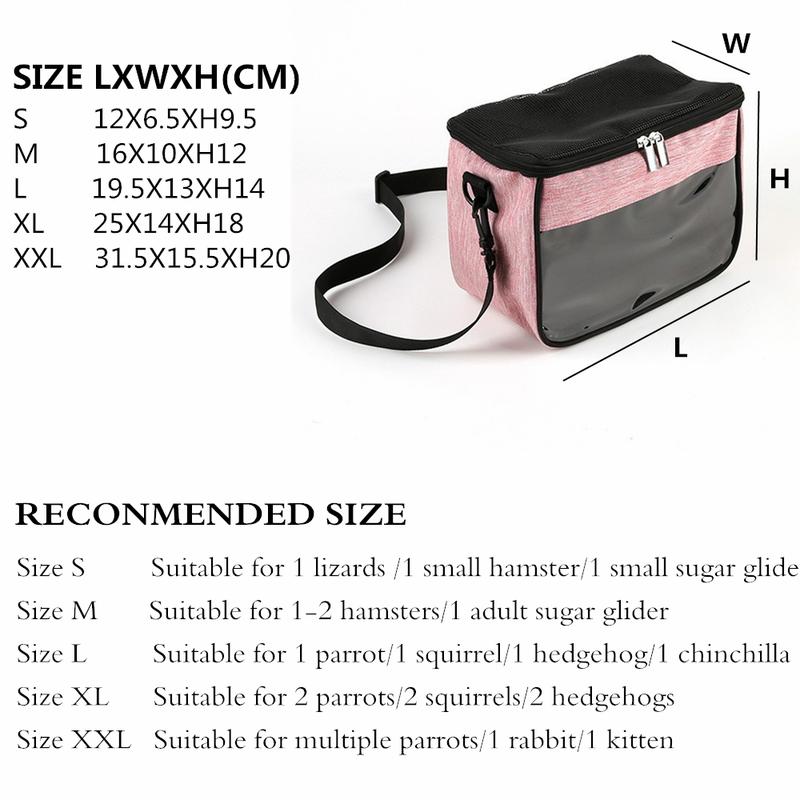Portable small animal travel bag portable pet bag 5