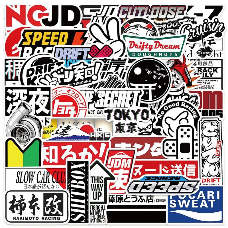 Funny Japan JDM Car Sticker, Waterproof Car Decal, Decorative Sticker for Car, Motorcycle, Luggage, Skateboard, Laptop, Phone 2
