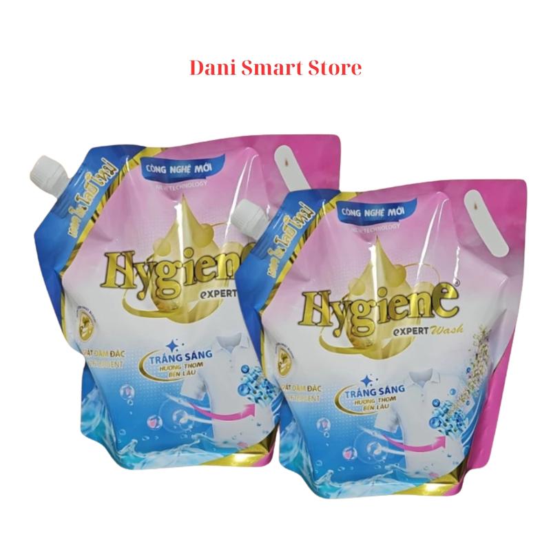 (Trợ giá) Combo 2 Túi Nước Giặt Hygiene Sacom Việt Nam 1.8L - Công nghệ Thái Lan - Hương Nước Hoa Dịu Nhẹ - An Toàn Cho Da - Lưu Hương 48 Tiếng - Làm Sạch 2
