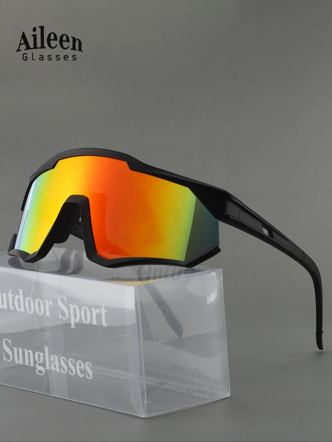 Unisex Colorblock Flat Top Frame Sunglasses, Trendy Casual Tinted Lens Sunglasses for Everyday Use, Fashion Accessories for Outdoor Activities