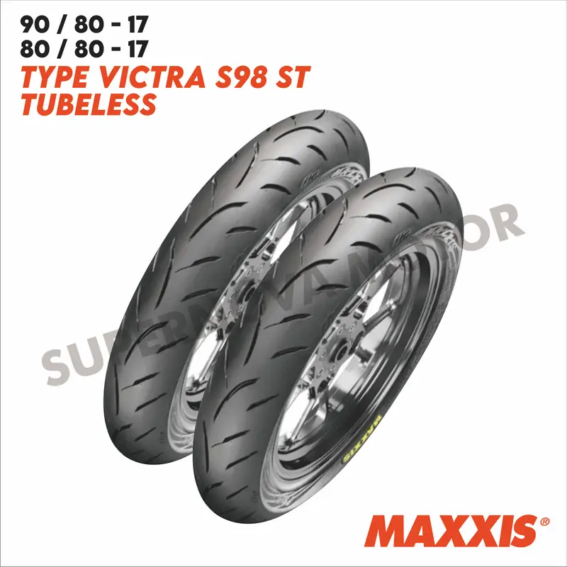 BAN LUAR MAXXIS 90/80-17 80/80-17 TYPE VICTRA S98 ST BAN LUAR MOTOR TUBELESS 0