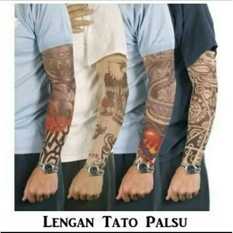 Manset tangan / handsock sarung lengan panjang motif tato 1