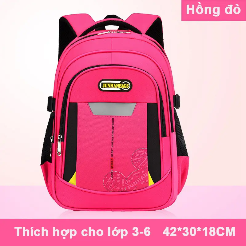 Túi đôi cho học sinh tiểu học Túi xách công suất lớn cho nam và nữ Hàn Quốc ba lô Học viện Phong cách thời trang bảo vệ sườn núi 5
