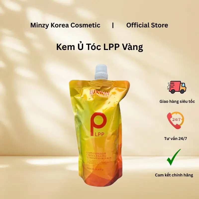 Ủ tóc phục hồi Lpp  ( màu vàng )