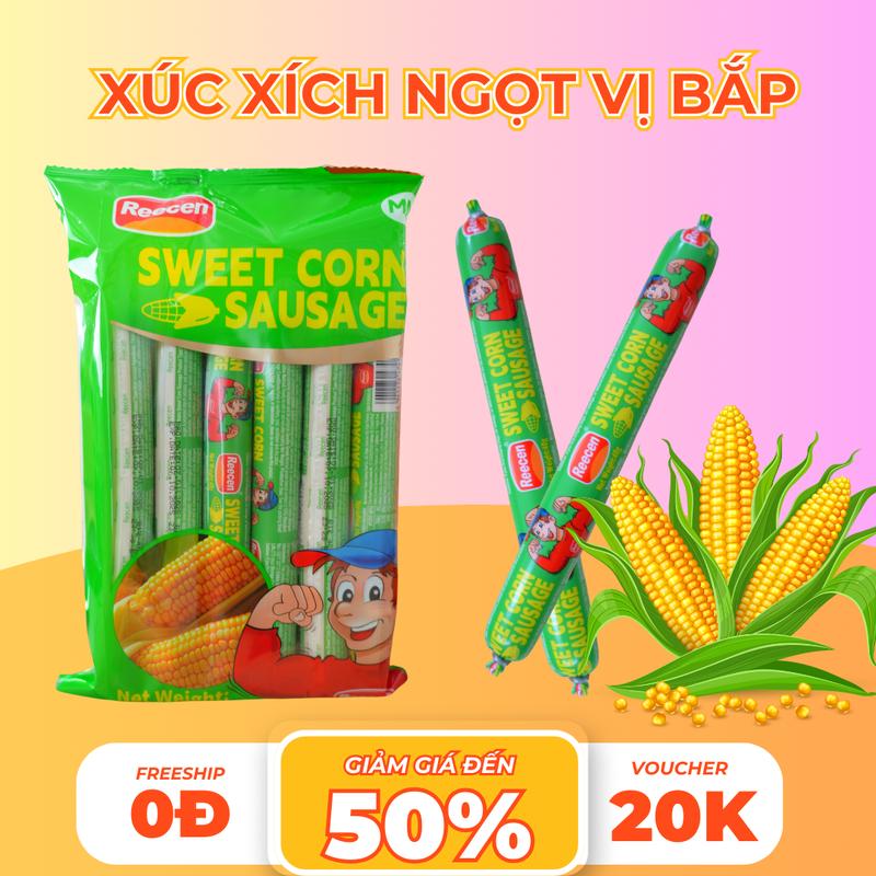 Xúc Xích Reecen Tẩm Vị (40g*12 cây) Thơm Ngon Sựt Sựt, Thích Hợp Dùng Để Ăn Vặt Thơm Ngon 2
