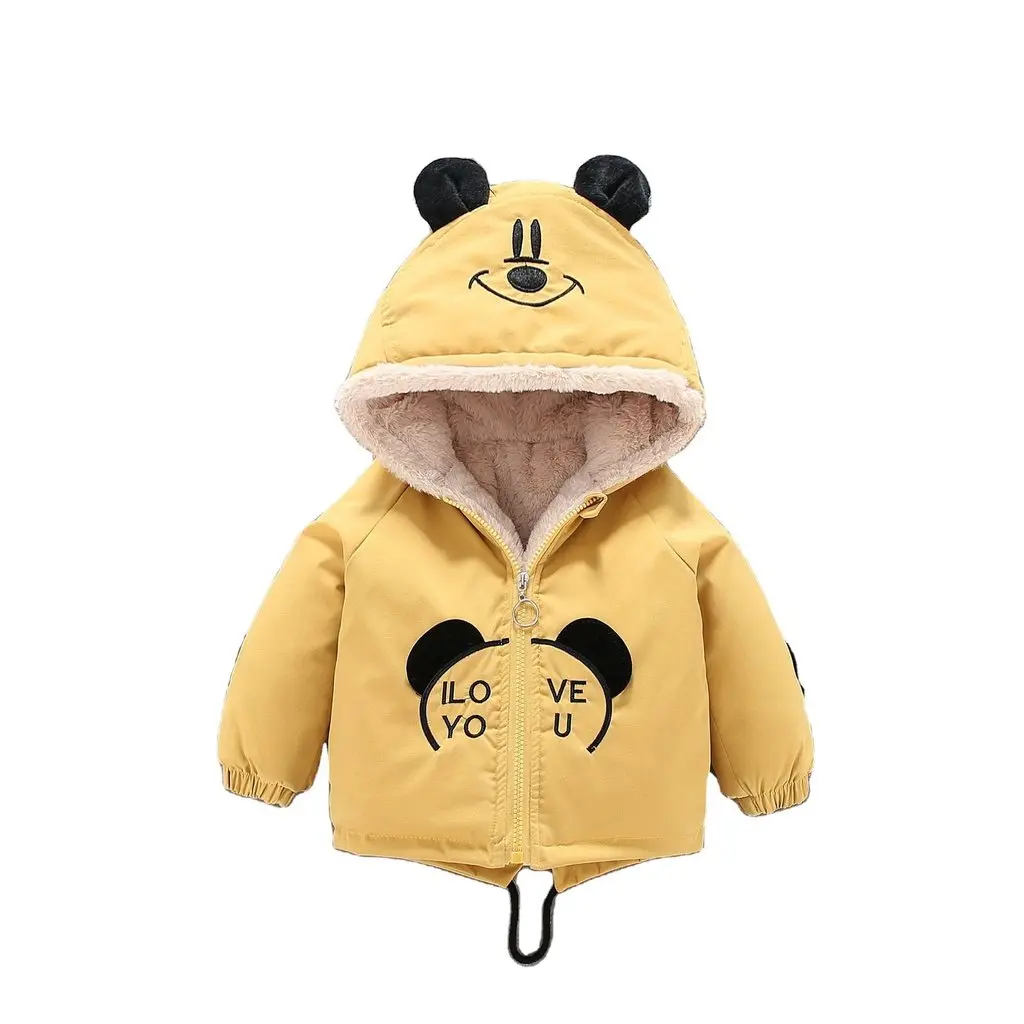 ÁO  khoác cho bé ,áo phao gấu có mũ lót lông cho bé trai bé gái cao cấp ấm áp cho con từ 7-23kg Polo Polo hoodie zip