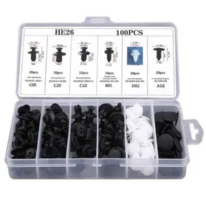 【100PCS】Baut Rivet Mobil/Universal Klip Bumper Baut Body Plastik Mobil Kancing Probolt Clip Motor Serbaguna Car