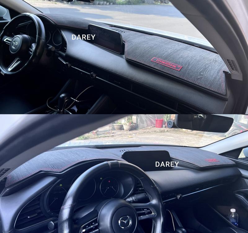 (MAZDA 3) Thảm taplo Mazda 3 các đời nhung, da carbon, da vân gỗ, nhung tuyết