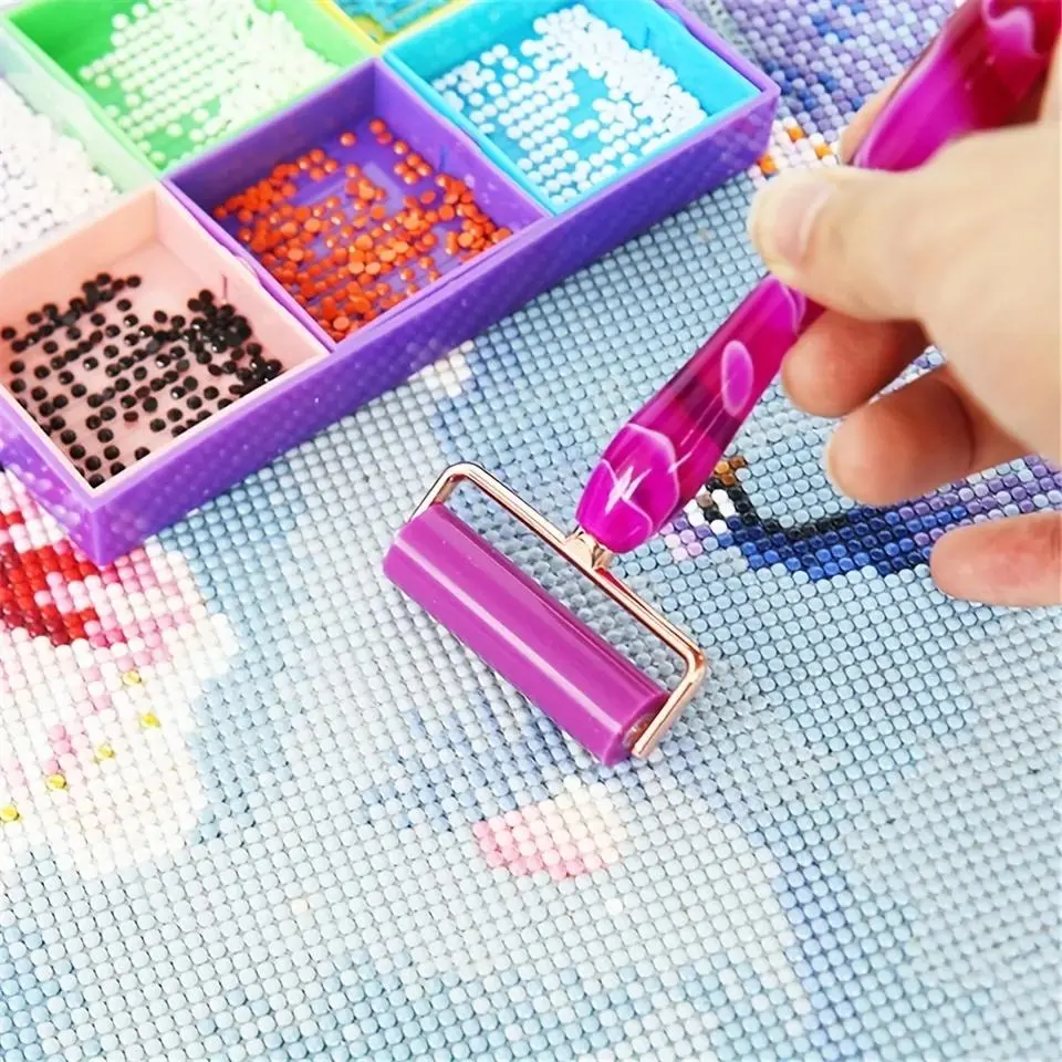 Random Color Metal Roller Pen Head, 5D Rhinestones Painting Tool, Stainless Steel Tip For Rhinestones Painting Moasic Accessories