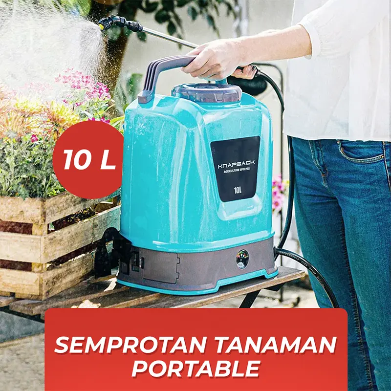 Semprotan Tanaman Elektrik dengan Kapasitas 5L - 10L dan Baterai Lithium 2600mAh - Nozzle, Aluminium, Pipa, Selang, Usb Air Sprayer 2