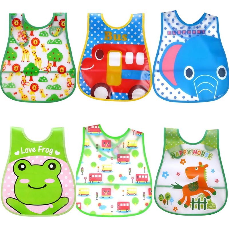 Yếm ăn Ninong chống thấm có máng cho bé trai/bé gái