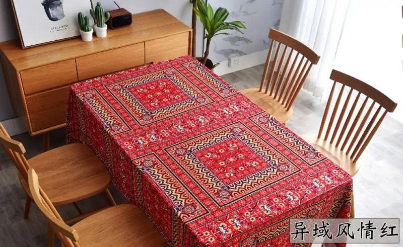 Product Introduction of Printed Bohemian Ethnic Fabric Cotton Linen By Meters for Dress Skirt Tablecloth Diy Sewing Vintage Cloth Breathable Soft Flower 36