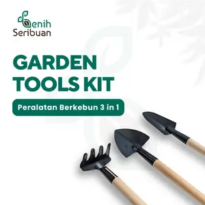 Set Berkebun 3 in 1 Sekop Garpu Mini Perlengkapan berkebun - Benih Seribuan