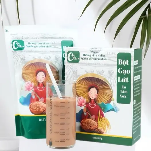 COMBO 2 HỘP BỘT GẠO LỨT CÔ TẤM XƯA '' TẶNG KÈM 2 TRÀ GẠO LỨT CÔ TẤM XƯA ''