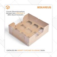 Gambar Inner Cup Cake 9 Lubang Sekat Insert Puding Inner Muffin - Brown Kotak dari Box Are Us Kota Bandung 3 Tokopedia