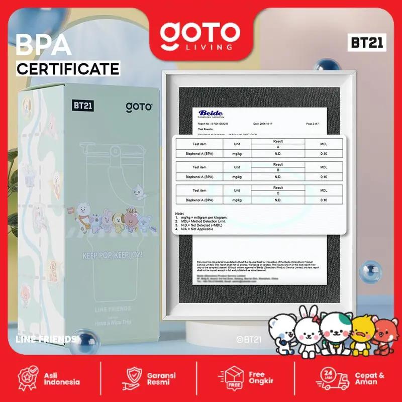 Goto [COD] K-Pop Travel X BT21 Tumbler Tahan Dingin Panas Botol Minum 900ML 4