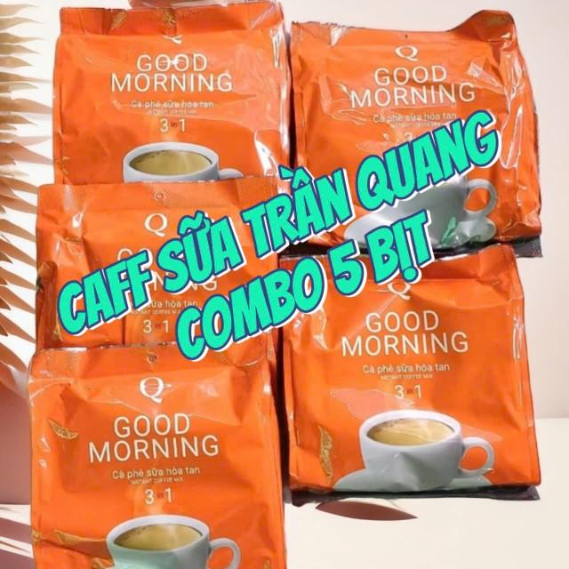Product Introduction of Comb 5  Coffee Cà Phêbịt cafe Sữa Trần Quang Good Morning(24 gói/20g)cafe phê ống Socola 34
