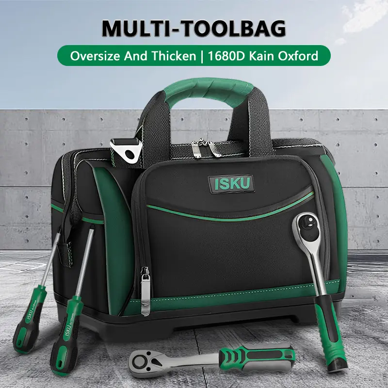 【new type】 Toolbag 16-20 inch Kain Oxford Tebal Tas Alat Perkakas Kuat Tas Perkakas Toolkit Toolbox 16 Inch 1