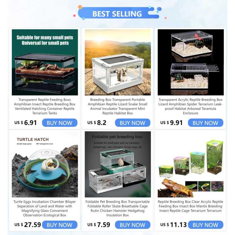 Product Introduction of Transparent Acrylic Reptile Breeding Box Lizard Amphibian Spider Terrarium Leak proof Habitat Arboreal Tarantula Enclosure 20