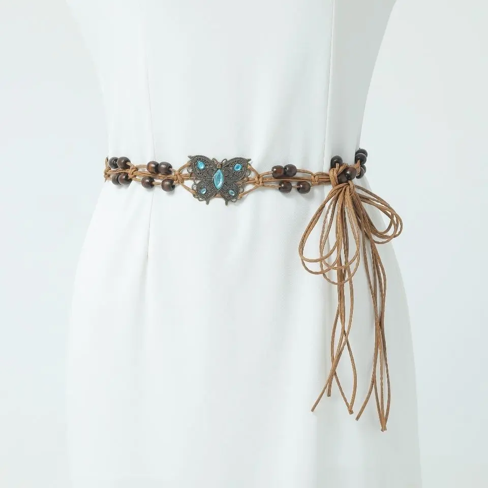 Thắt Lưng Dệt Đa Năng Cho Nữ, Trang Trí Thắt Lưng Bohemian, Trang Trí Hàn Quốc, Dây Chuyền Thắt Lưng Nữ Thường Ngày Titan