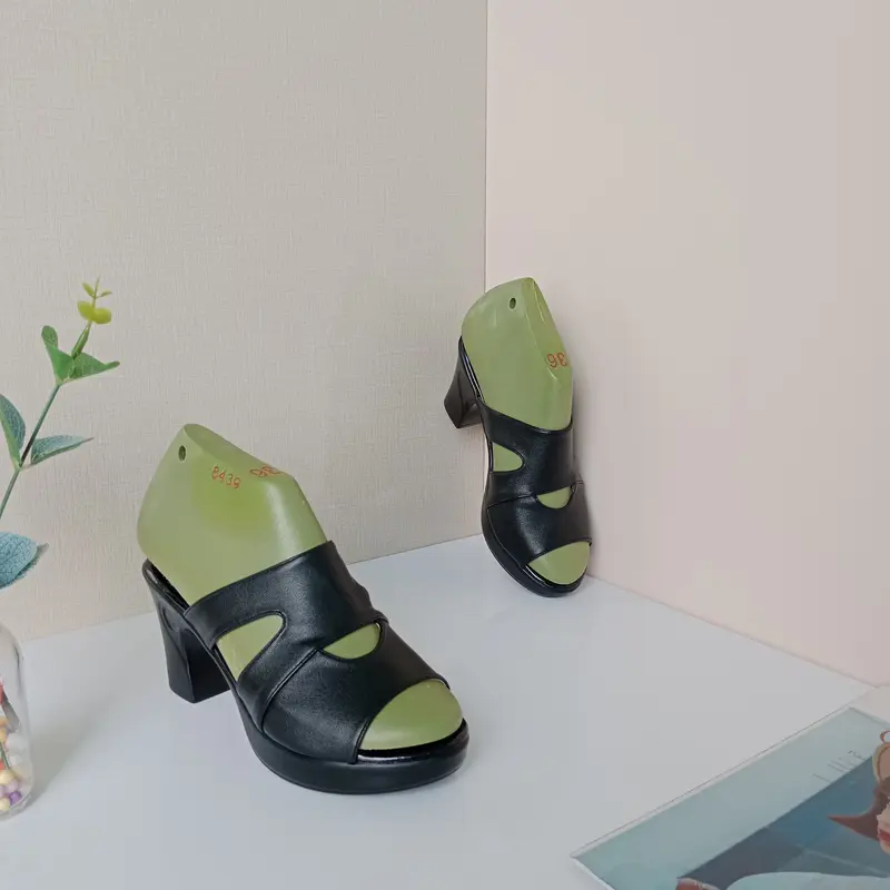 Dép nữ cao gót (có ảnh thật) Sandal 3 phân, 5 phân, 7 phân, 8 phân chất liệu bền đẹp mẫu khoét eo duyên dáng thoáng chân KH-11 DéP Shoes GiàY Nhung Jean 5