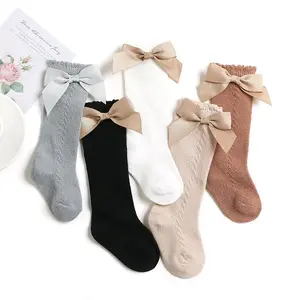 Kaos Kaki Bayi Panjang Selutut Pita Anak Perempuan Newborn Balita Anti Selip Slip Lucu Imut Gemoy Kekinian Casual Aestetik Rajut Terbaru Keren Korean Style Katun Premium Tebal Original