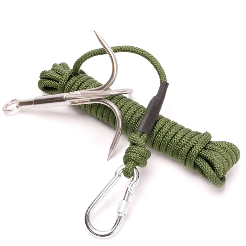 Móc khóa hàm bằng thép không gỉ, móc leo núi đa năng, móc chiến đấu, để đi bộ đường dài, cắm trại và câu cá ngoài trời, sử dụng đi bộ đường dài 2