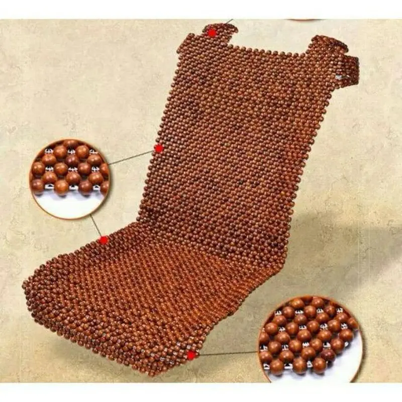 Đệm Lót Ghế Ô Tô Hạt Gỗ Nhãn Cao Cấp 104x45cm - Giảm Đau Mỏi Lưng 8