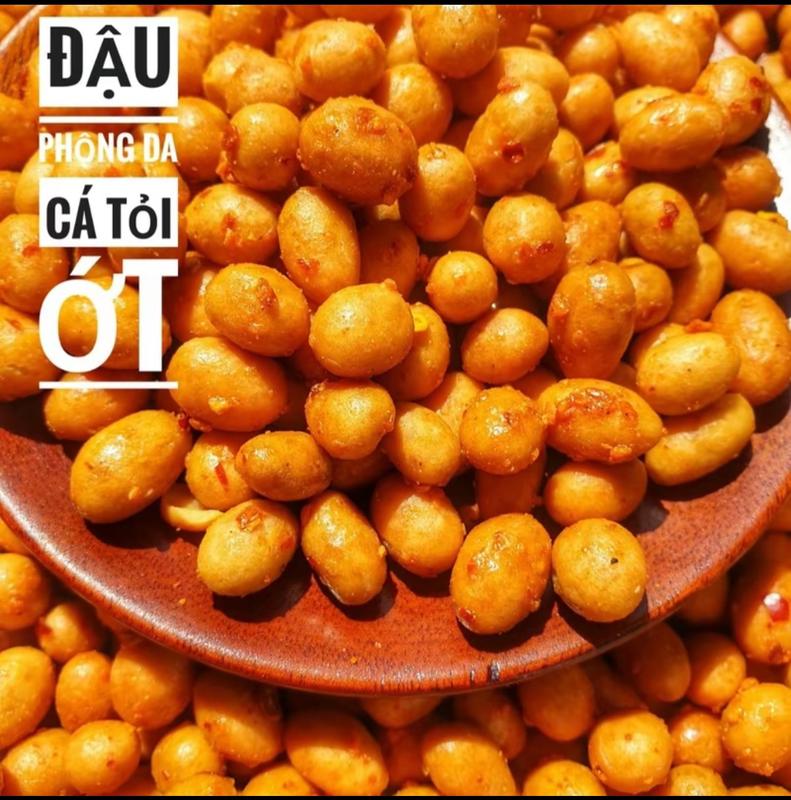 Hũ 500g Đậu Phộng Da Cá Tỏi Ớt - Phú Quý Food