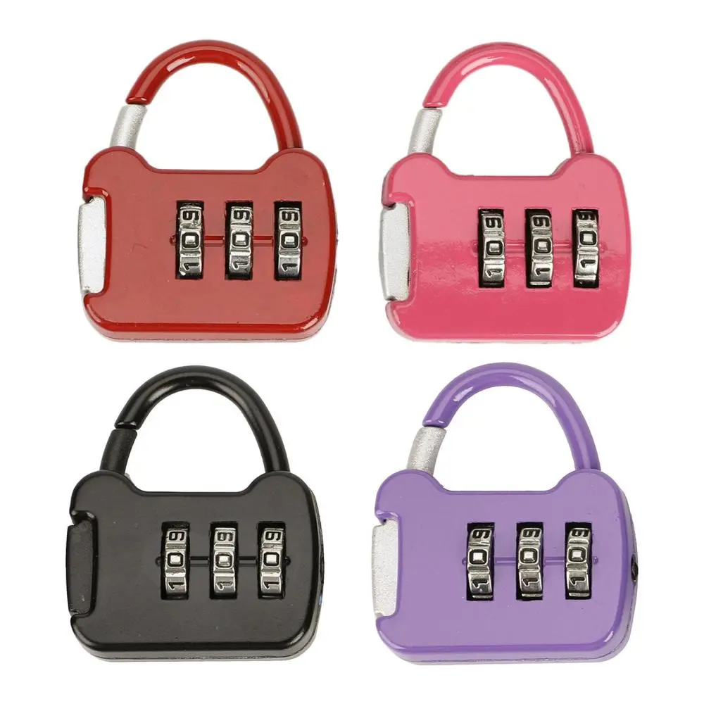 3 Digit Combination Lock Zinc Alloy Combination Padlock Outdoor Padlock for Gate Sports Locker Office Wardrobe School Gym Locker