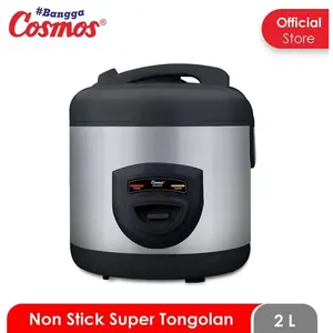 Rice cooker / Magic Com Penanak Nasi Cosmos CRJ 8229 BSS 2 Liter Hitam Stainless