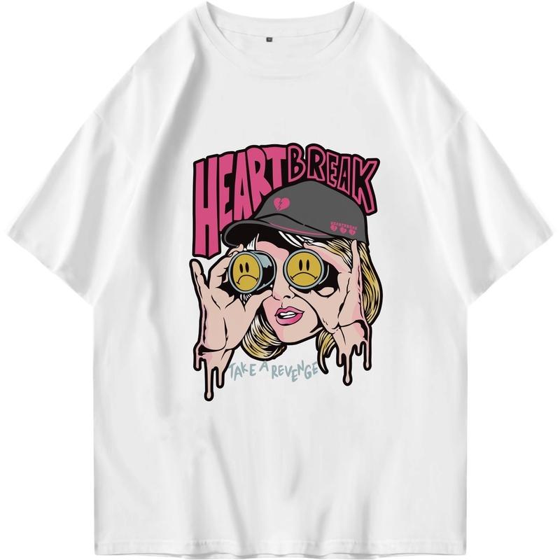 Product Introduction of Tshirt Kaos Heart Break Girl Atasan Baju Cewek Motif Wanita Katun 2