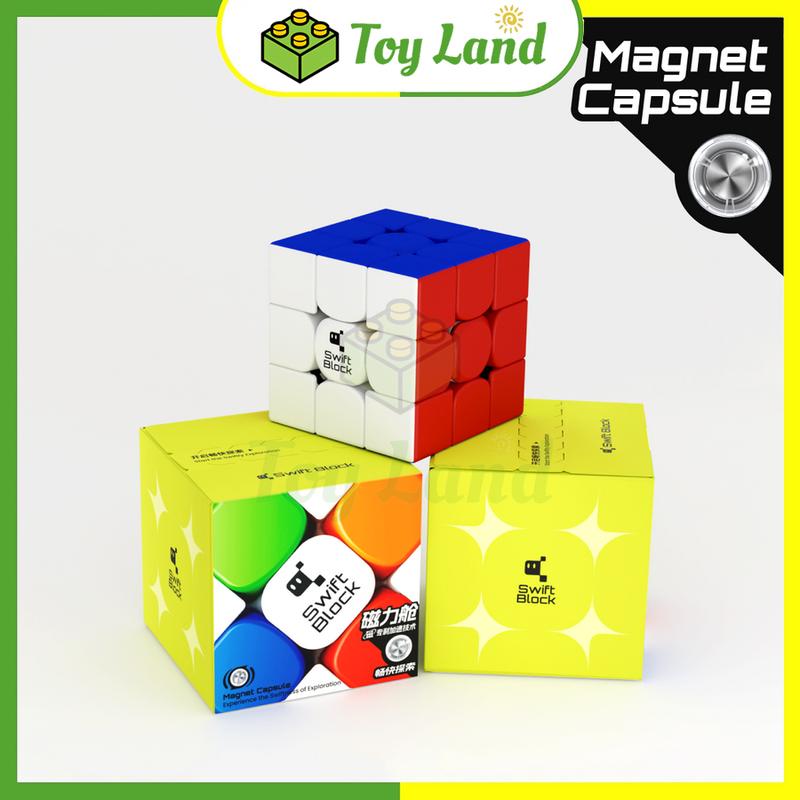 Rubik Gan Swift Block 355S 3x3 Rubic Gan Budget Cube Có Nam Châm Khoan Lỗ Stickerless Đồ Chơi Trí Tuệ Trẻ Em