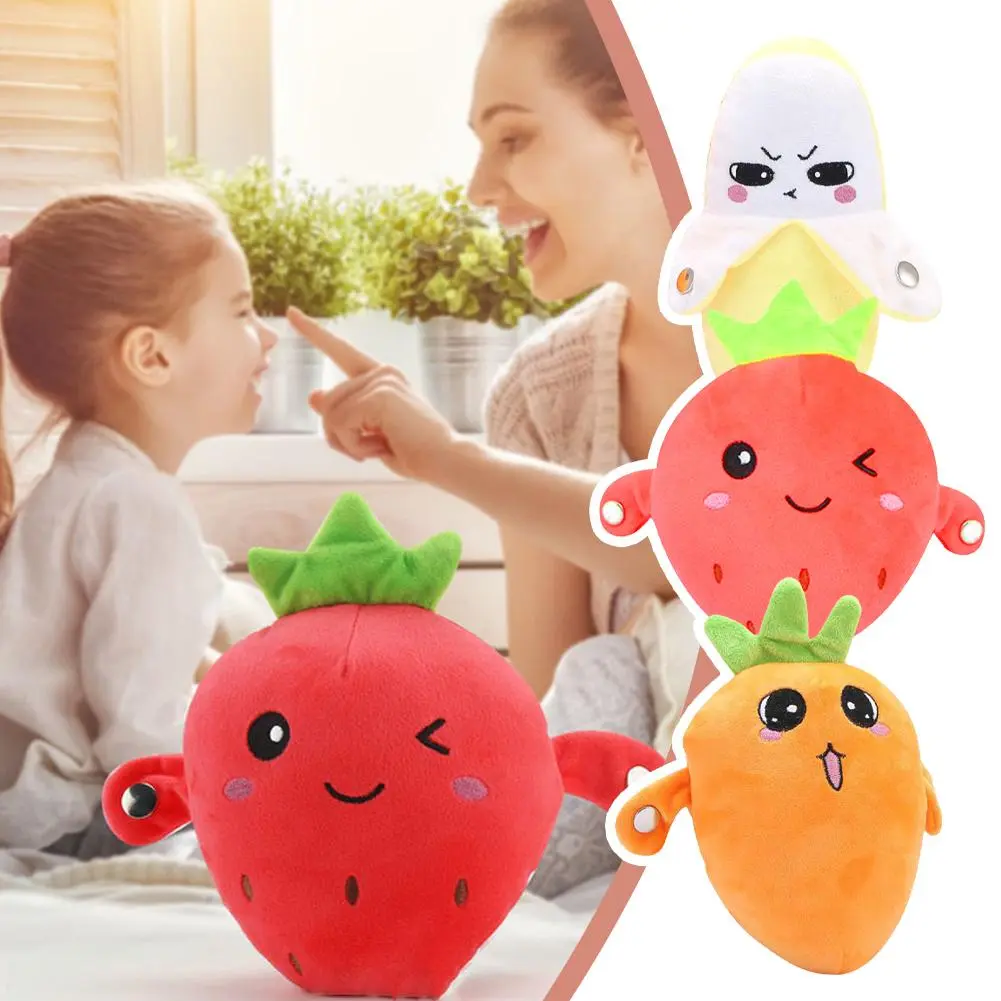 Banana Fruit Sensor Beat Piano Creative Quirky Music Plush Doll Toys Interactive Parent-child S2A4