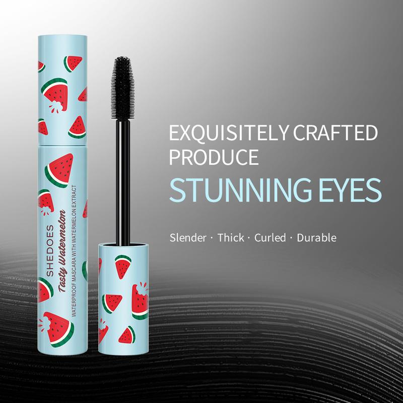 Product Introduction of Shedoes Lengthened Thick and Long Long Lasting Waterproof Non-Dizzy Makeup Not Smudge Quick-Drying Watermelon Mascara 4