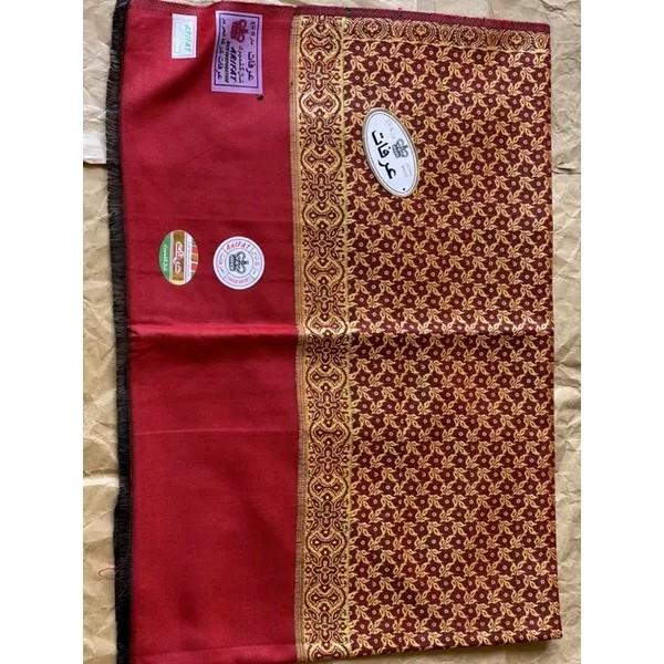 Sorban Kasmiri Sulam Gold Ukuran Jumbo Polka Dot palid premium 3