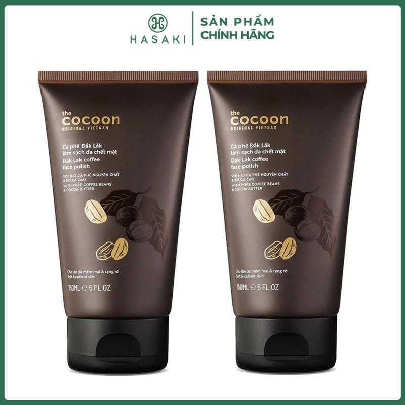 Combo 2 Tẩy Tế Bào Chết Da Mặt Cocoon Cà Phê Đắk Lắk 150ml | HASAKI BEAUTY Nữ Skincare