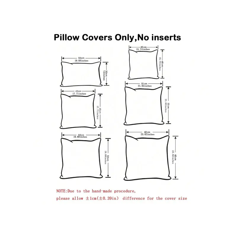 1pc Outdoor Waterproof Throw Pillow Covers Decorative Square Cushion Case Patio Pillows For Couch 1