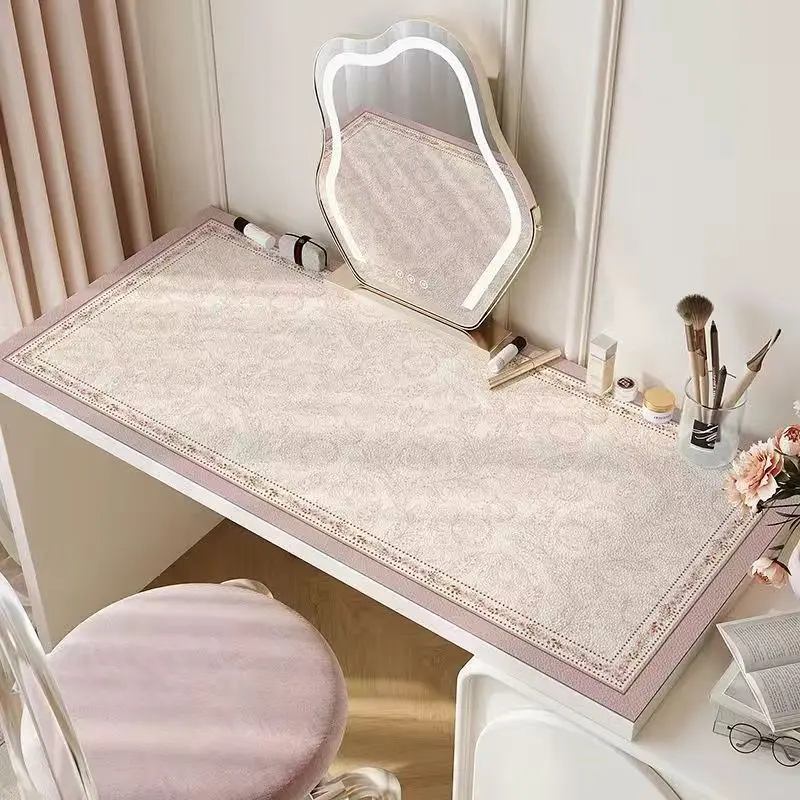 Thảm Bàn Trang Điểm, Chất Lượng Cao Cấp, Giá Cả Phải Chăng, Chống Thấm Nước Và Chống Dầu, Thiết Kế Sang Trọng, Làm Bằng Da, Thích Hợp Để Trang Điểm Và Sử Dụng Máy Tính Để Bàn, Đệm Bảo Vệ, 2024