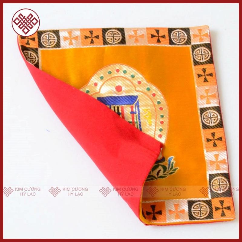 Tấm Lót Tượng Lót Pháp Khí Mật Tông [Kim Cương Hỷ Lạc] Biểu Tượng Kalachakra 4