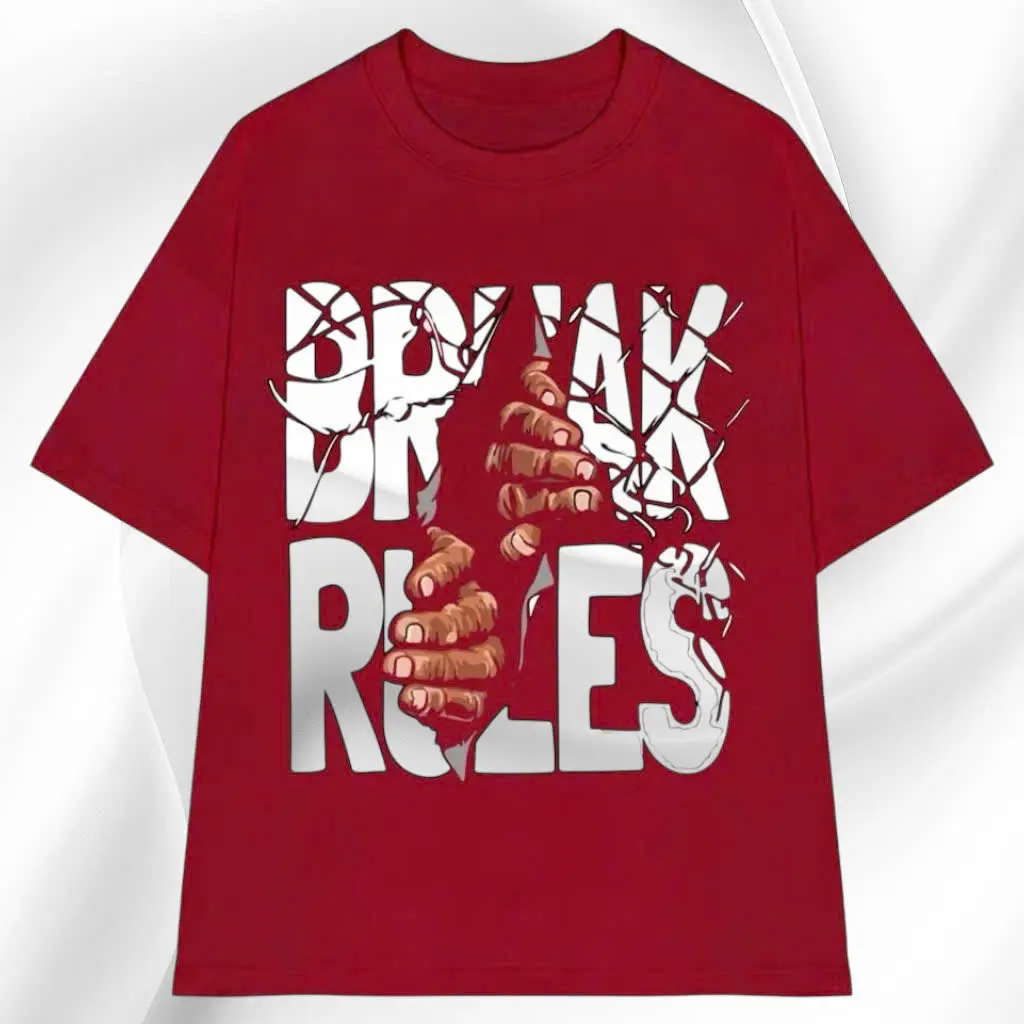 [HOT] Áo Thun Nam Nữ BREAK RULES  [MS_63] Tee.Rax - Áo Phông Unisex Form Rộng (29~80kg) - Aothun Basic Áo Nuxinh Voan Sò Menswear Cổ Tròn