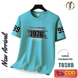 VR- Baju CowoK Kaos Keren Pilihan Terbaik untuk Gaya Harian Combed Katun