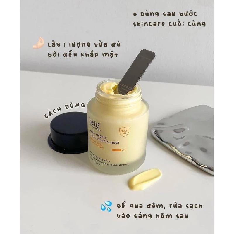 ￼[Auth] Mặt Nạ Ngủ Belif Super Knights Dưỡng Ẩm, Căng Bóng Da Skincare Mask Nữ 2